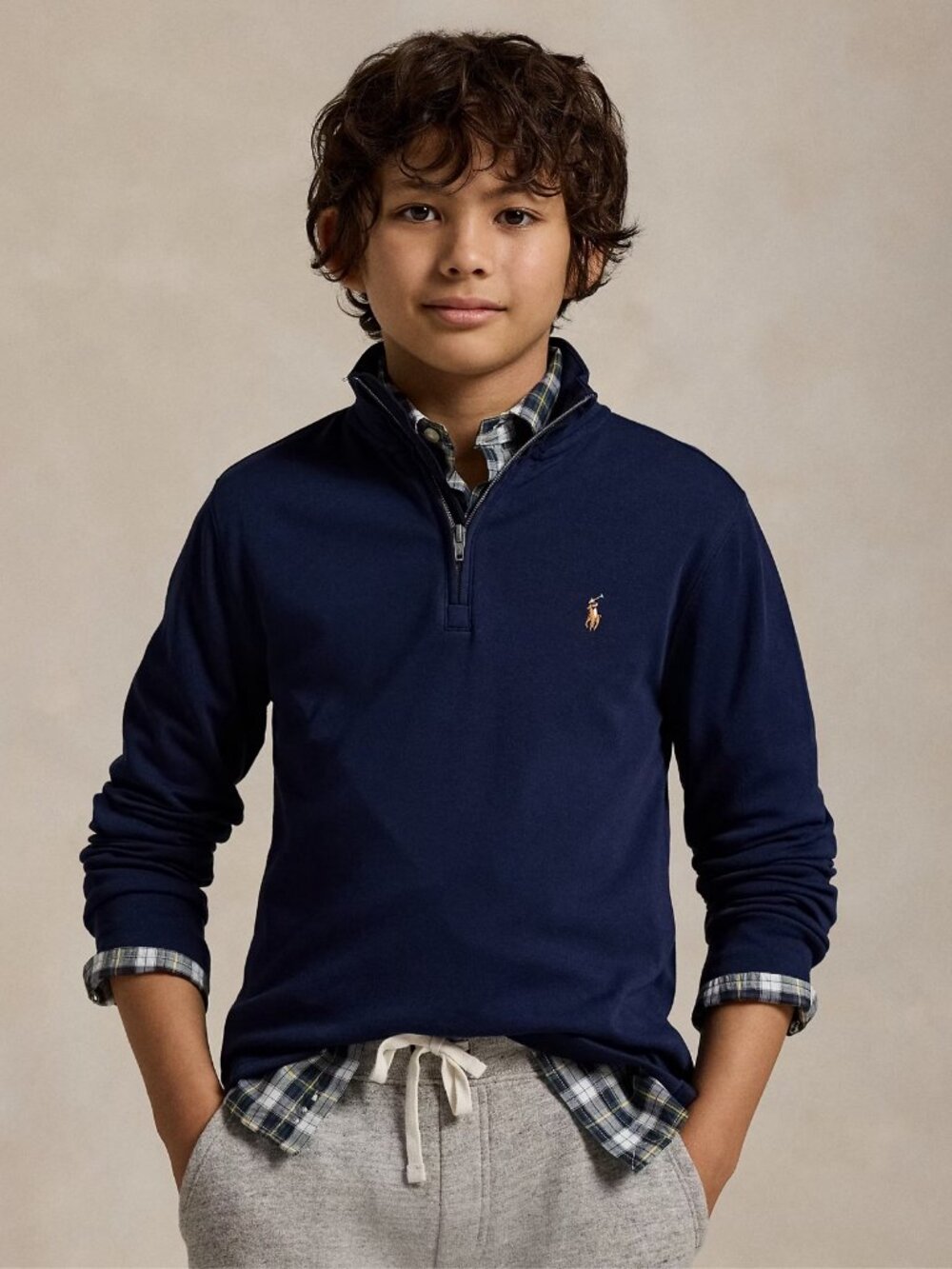 Polo Ralph Lauren Toddler Quarter-Zip Pullover Navy Size 4/4T New
